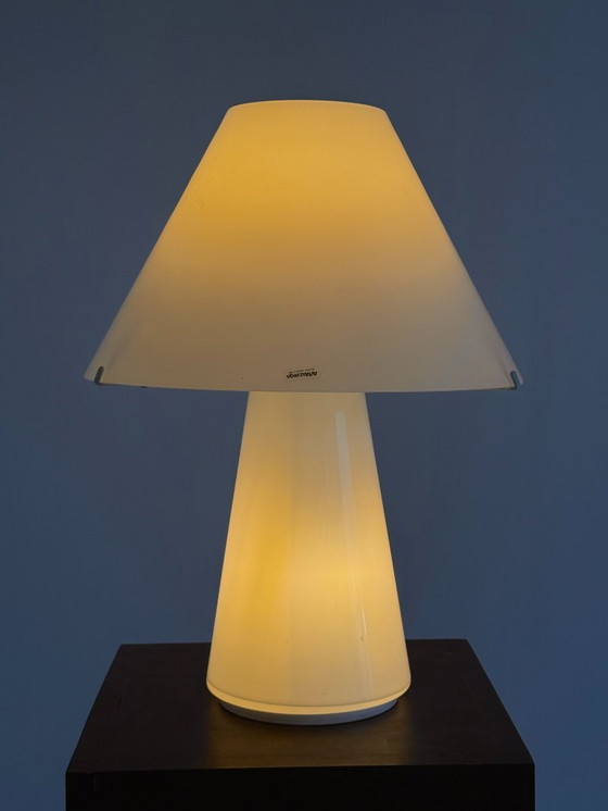 Image 1 of Lampe de table vintage italienne à champignon par Carlo Nason pour AV Mazzega large