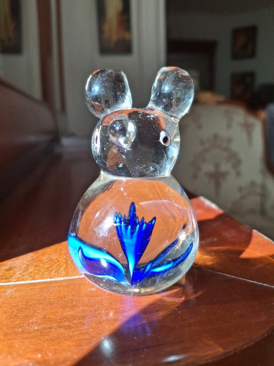 Set di 4 statuette di animali in vetro con inclusioni colorate, alte 9 cm. – Oggetti decorativi, Glass (photo 8 of 9)