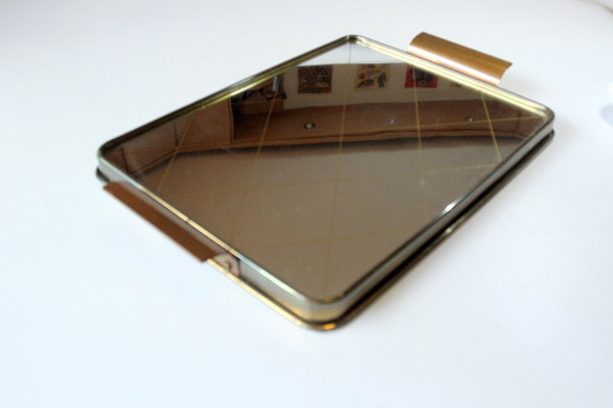 Image 1 of Spiegeltablett - elegantes Serviertablett aus den 1950ern