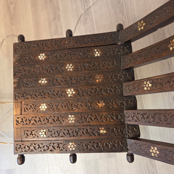 Sedia pieghevole antica, Sedie pieghevoli, Legno, Marrone (foto 8 di 14)