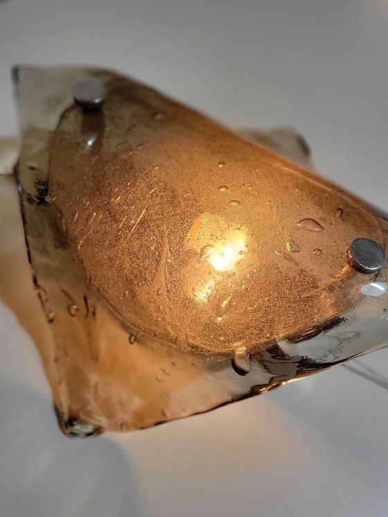 Image 1 of Lampada da parete vintage in vetro di Murano di Kalmar 1970