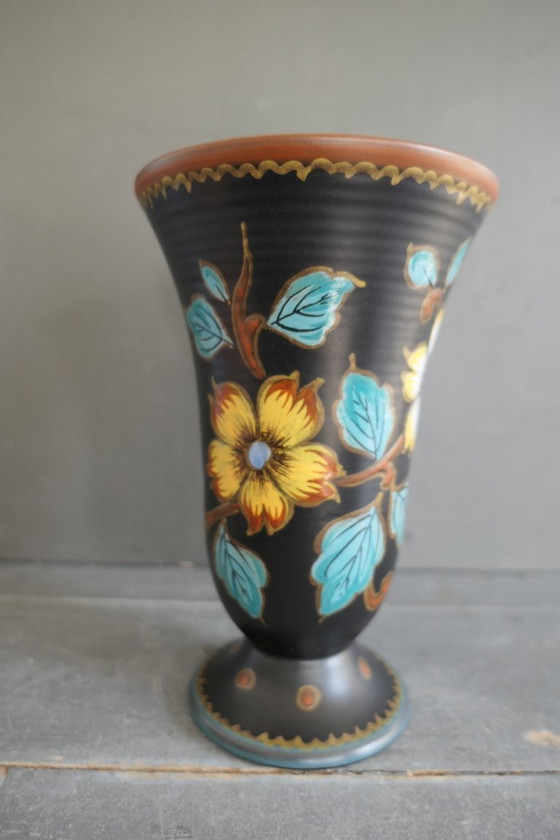 Image 1 of Vintage Gouda Holland vase 2786 Hetty vase