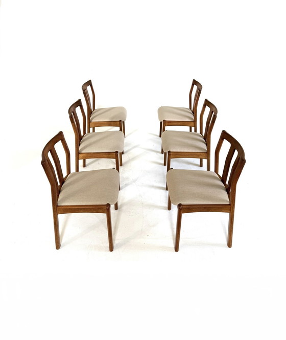 Image 1 of 6x chaise de salle à manger vintage Dyrlund '70s