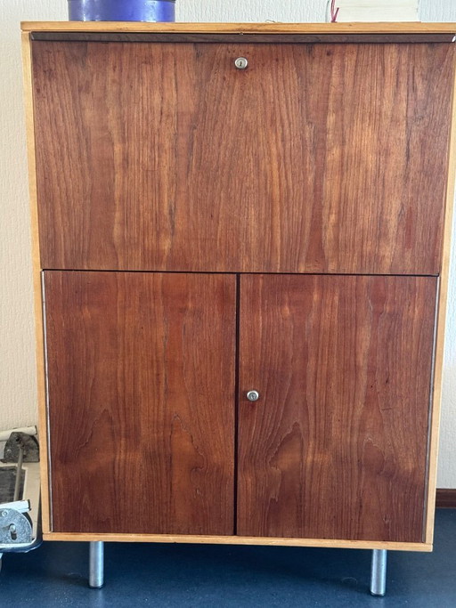 Vintage PasToe Secretaire / Bureau Kast