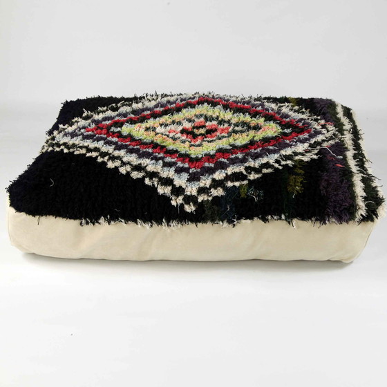 Image 1 of Coussin de sol berbère marocain Pouf, pièce unique, fait main