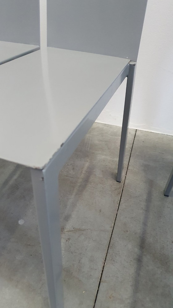 Image 1 of 6x Frans van Praet vintage stoelen belgo chrom 2000s minimalistisch design