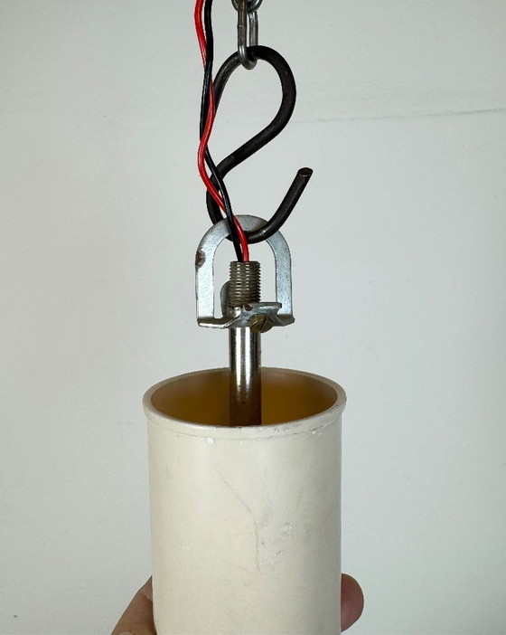 Image 1 of Vintage Chandelier with Milk Glass from Elektrosvit, 1960s