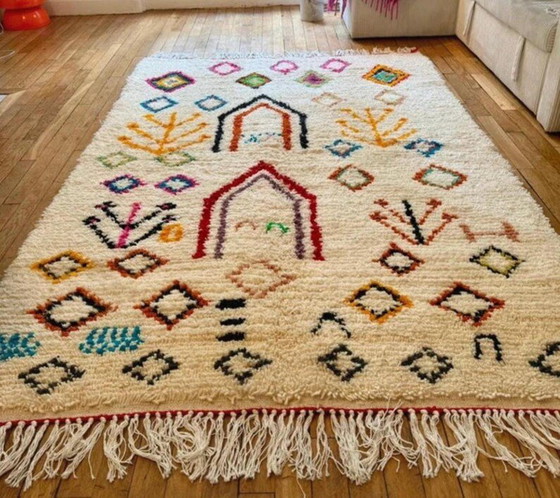 Berber Rug in Wool with Colorful Patterns 150/250cm – Rugs & carpets (photo 4 of 5)