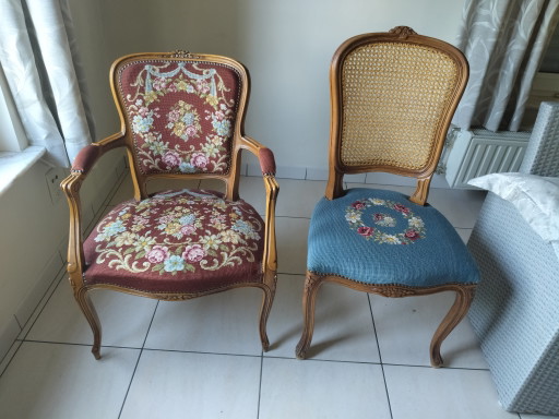 2 chaises Louis XV