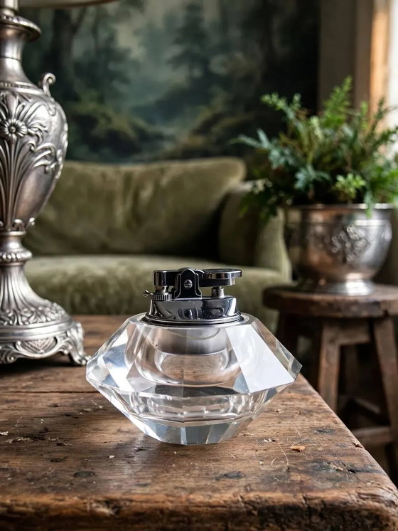 Vintage table lighter in Murano crystal, attributed to Antonio Imperatore, 70s. – Table accessories, Glass (photo 3 of 12)