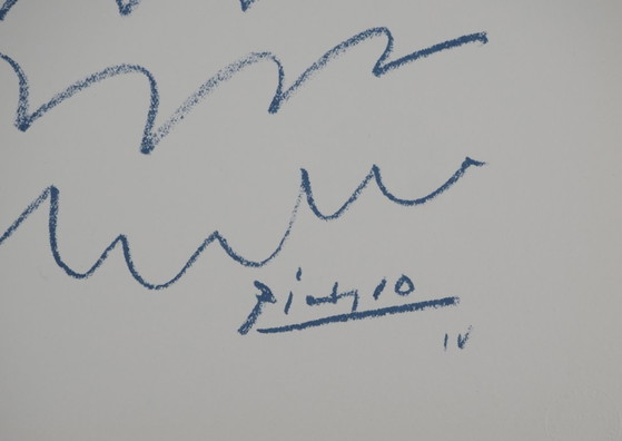 Pablo Picasso: Couple with Dove, Signed Lithograph – Lithographs & prints, Paper (photo 3 of 6)