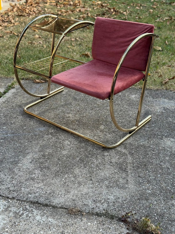 Vintage Messing Bankje, jaren 60 – Mid Century Modern (photo 3 of 6)