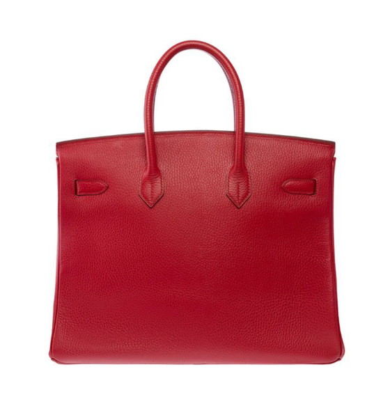 Image 1 of Sac HERMES Birkin 35 en Cuir Rouge - 103417