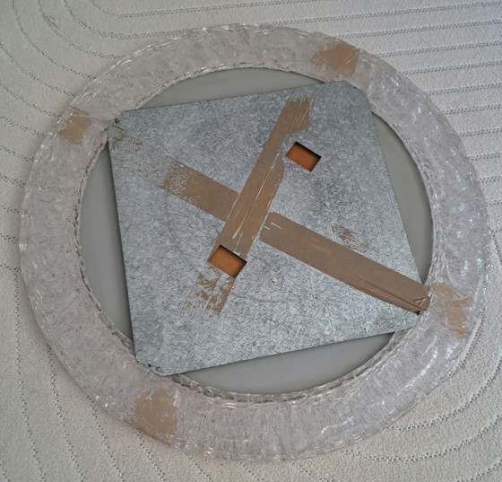 Miroir mural lumineux Hustadt – Allemagne années 1970 – Acrylique style futuriste Ø66 cm – Metal, Plastic (photo 15 of 15)