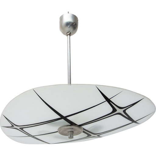 Vintage chromen hanglamp, Tsjecho-Slowakije 1950-1960