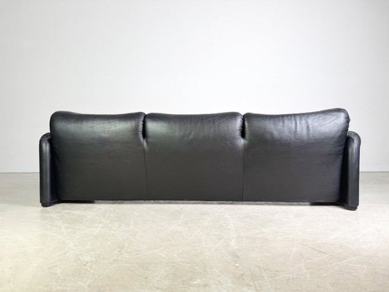 Image 1 of Cassina Maralunga Dreisitzer Sofa Couch Vico Magistretti Leder