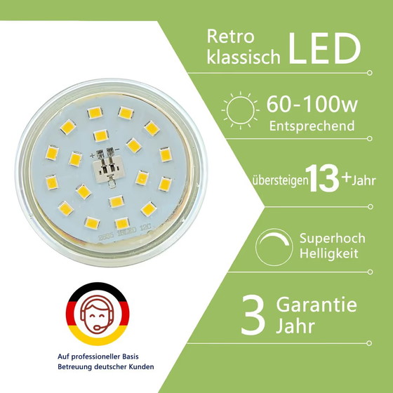 Set of 6 Recessed LED Spot Lights GU10 5W 3000K Satin Nickel, Metal, Modern (photo 2 of 13)