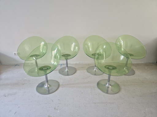 6x Kartell Eros Philippe Starck chaises