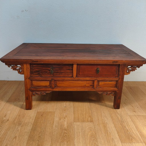 Vintage antieke Aziatische salontafel koffietafel