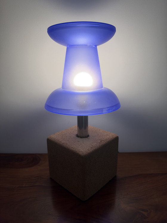 Vintage Bug-Shaped Lamp – Blue | Pop Art Design by Visualgram – Table lamps, Plastic, Metal (photo 2 of 10)