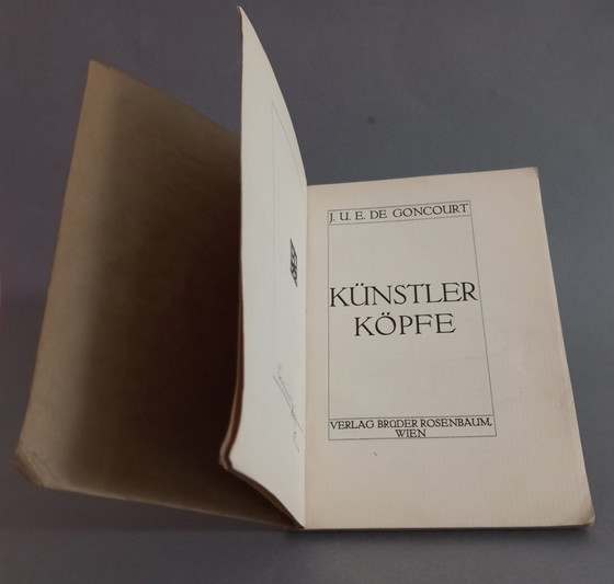 Image 1 of Los hermanos Goncourt - Künstler Köpfe, portada de Josef Hoffmann, 1910 Verlag Brüder Rosenbaum, Viena