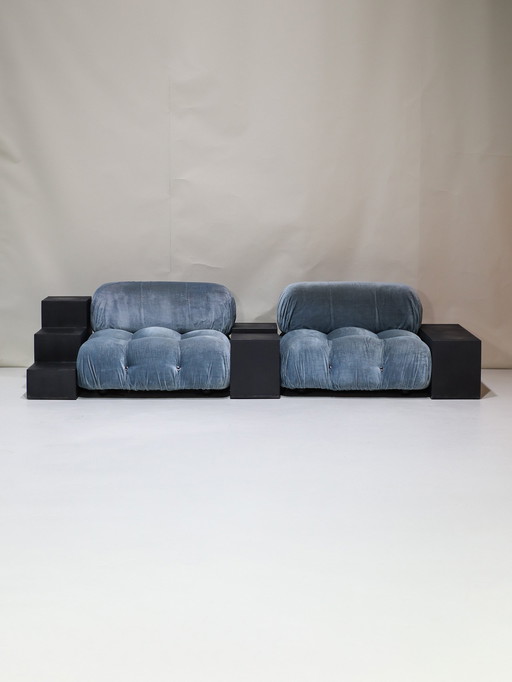 Camaleonda B&B Italia sofa with Gli Scacchi elements 1975