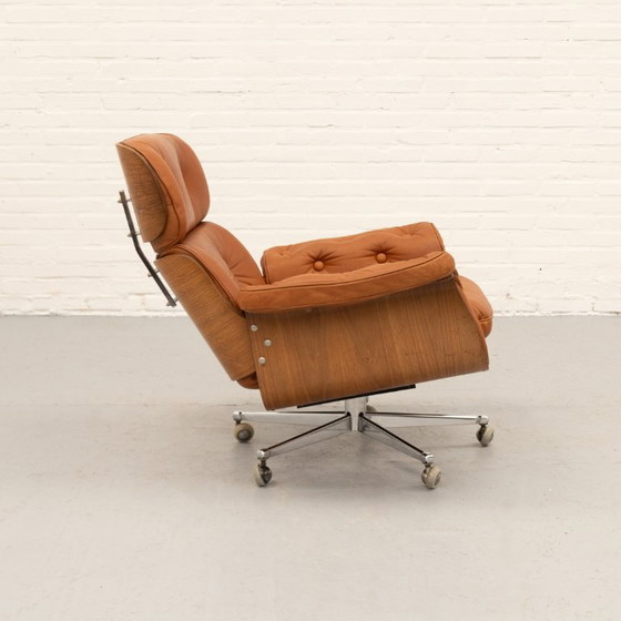 Poltrona lounge Martin Stoll Giroflex anni '70 – Poltrone, Wood, Leather (photo 8 of 19)