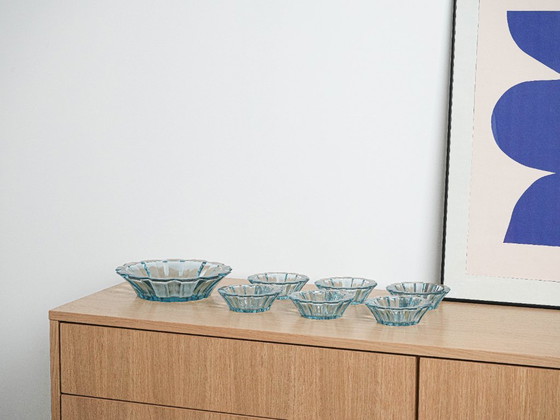 Image 1 of Set di ciotole in vetro, design italiano, anni '70, made in Italy