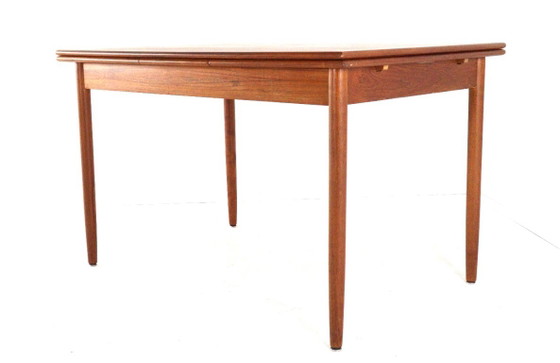 Vintage Danish Rectangular Extendable Teak Dining Table Restored – Wood (photo 5 of 15)