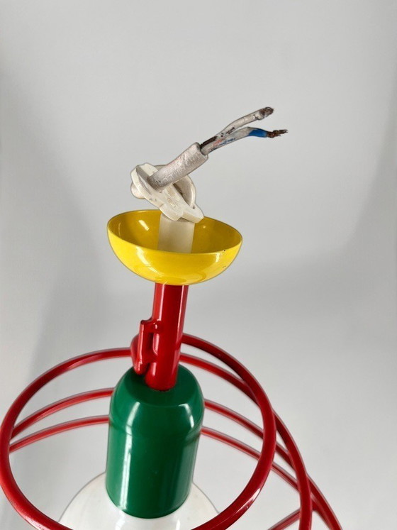 Lampada a Sospensione Vintage ESTO Austria – Design Memphis / Postmoderno anni '80 – Plafoniere, Metallo (photo 4 of 8)