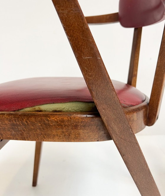 Image 1 of Raro conjunto de sillas modelo 209 (2) de Ligna Thonet, década de 1940