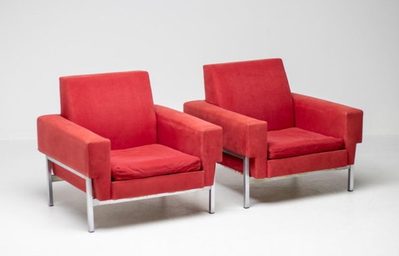 Image 1 of Poltrone Kiushu Saporiti Rosse Distintivo Italiano