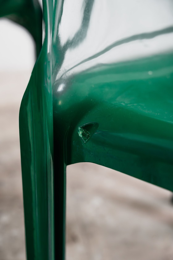 Image 1 of Set of 8 Selene Chairs by Artemide, Vico Magistretti, 1960s Design