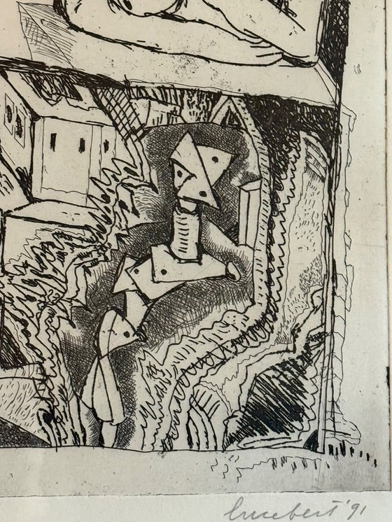 Image 1 of Lucebert (etching 4/25): signed by the artist, 1991