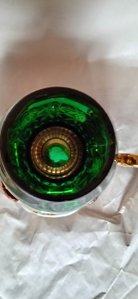 Image 1 of Antica lampada a olio in miniatura in porcellana della manifattura Oscar Schlegelmilch