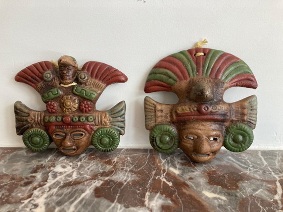 Aardewerk Maskers – Wanddecoratie, Ceramic (photo 7 of 9)