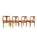 4x sillas de comedor 'Juliane' restauradas, Johannes Andersen '60