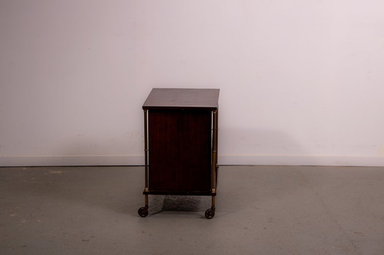 Image 1 of French mid-century bar cabinet. Circa 1970.