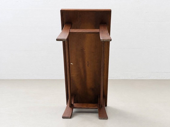 Scandinavian Vintage Coffee table in dark wood, 1970s (photo 14 of 15)