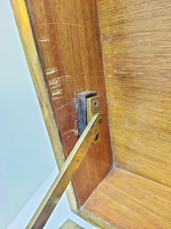 Image 1 of Gran caja de mármol y latón teselado de Maitland Smith, década de 1970