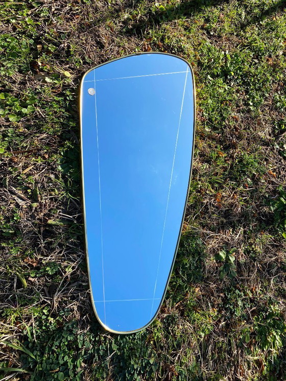 Image 1 of Grande specchio da parete vintage a forma libera. Germania, anni '60