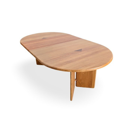 Image 1 of Søren Nissen Ebbe Gehl dining table Seltz noble beech France 1980