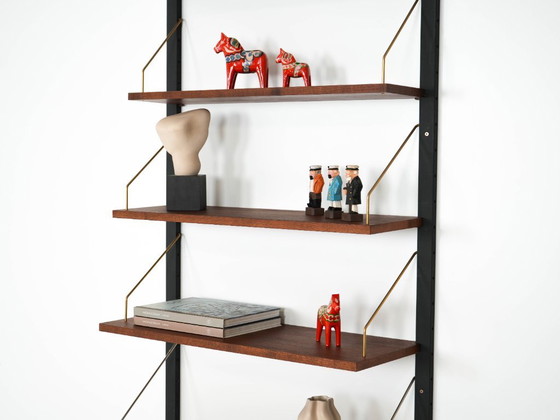 Image 1 of Teak wall unit, Danish design, 1960s, production: Denmark