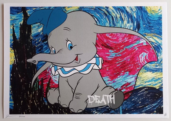 Image 1 of Death NYC - Dumbo X Van Gogh - screenprint with frame