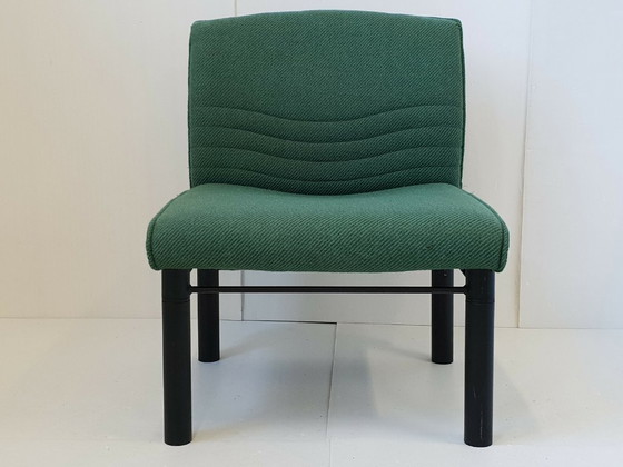 Image 1 of Vintage fauteuil uit de jaren 80 van wol en staal, model C