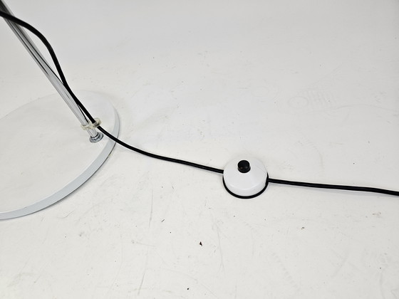 Image 1 of Lampada da terra in metallo bianco Braun Feldweg per Doria Leuchten anni '60