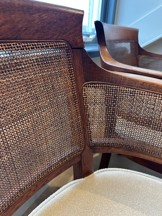 Image 1 of Set of 2 Vintage Bannink Art Nouveau armchairs – reupholstered - 70's/80's