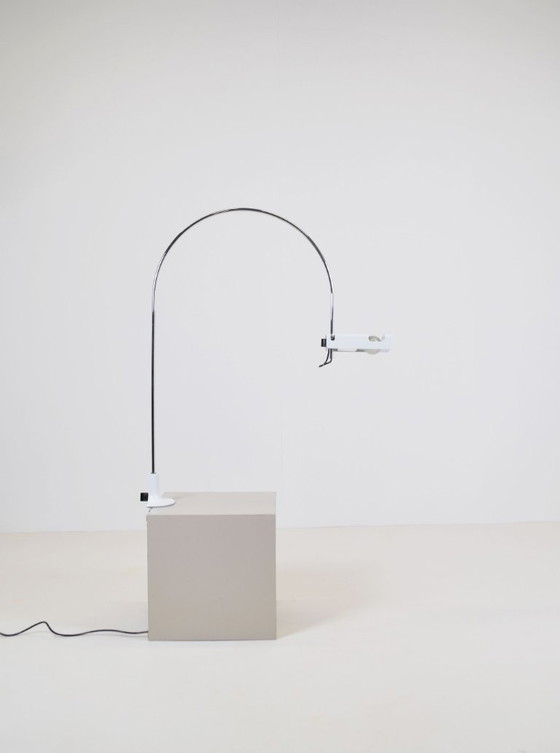Image 1 of Lampe à pince araignée conçue par Joe Colombo pour Oluce, 1965