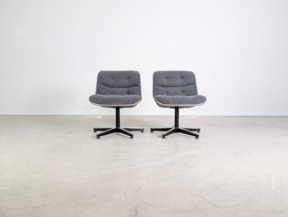 Image 1 of Ensemble de 2 fauteuils de direction Charles Pollock, Knoll International
