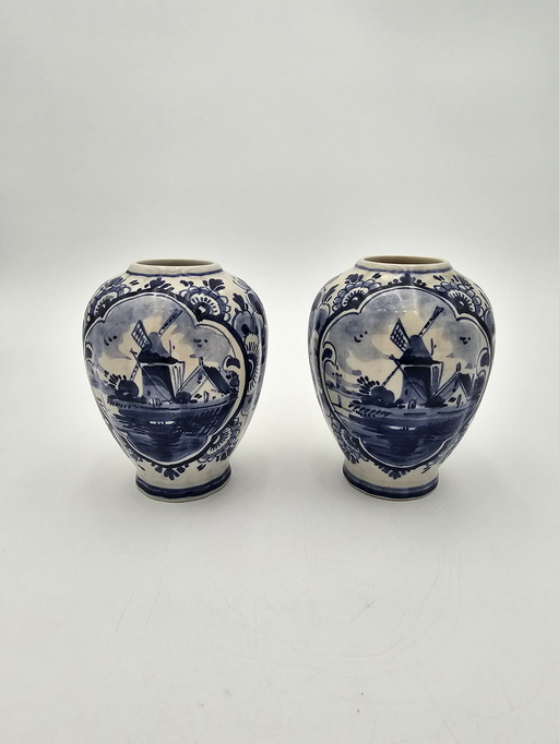 Paire De Vases Delft